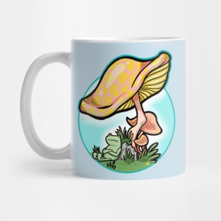 Frog and mushroom Mug